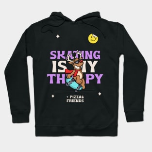 Skating is my therapy Skating Hoodie